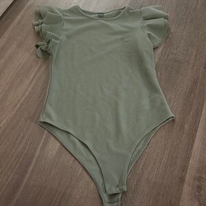 Olive green body suit